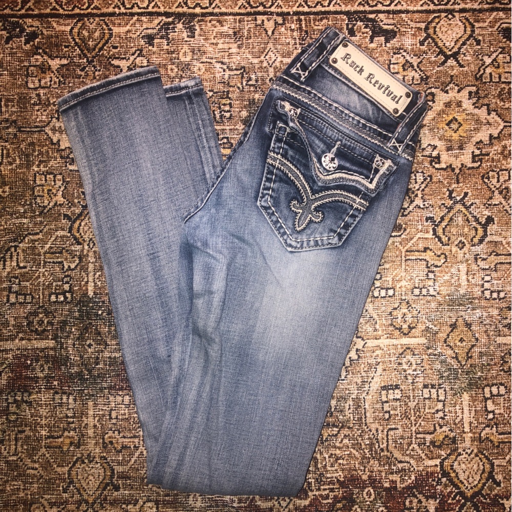 Size 24 Rock Revival Ashley Skinny Jeans